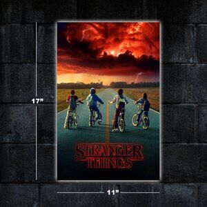 Stranger Things poster - 11x17 wall art print merch gift netflix series movie